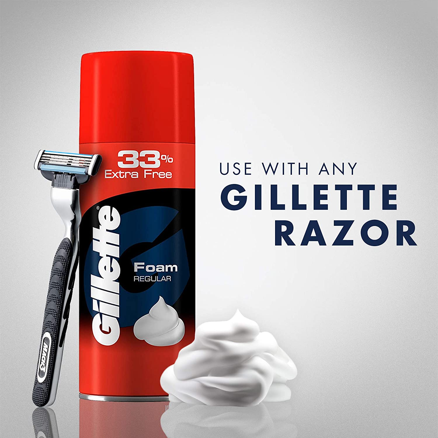 Gillette Regular Shaving Foam 418 g