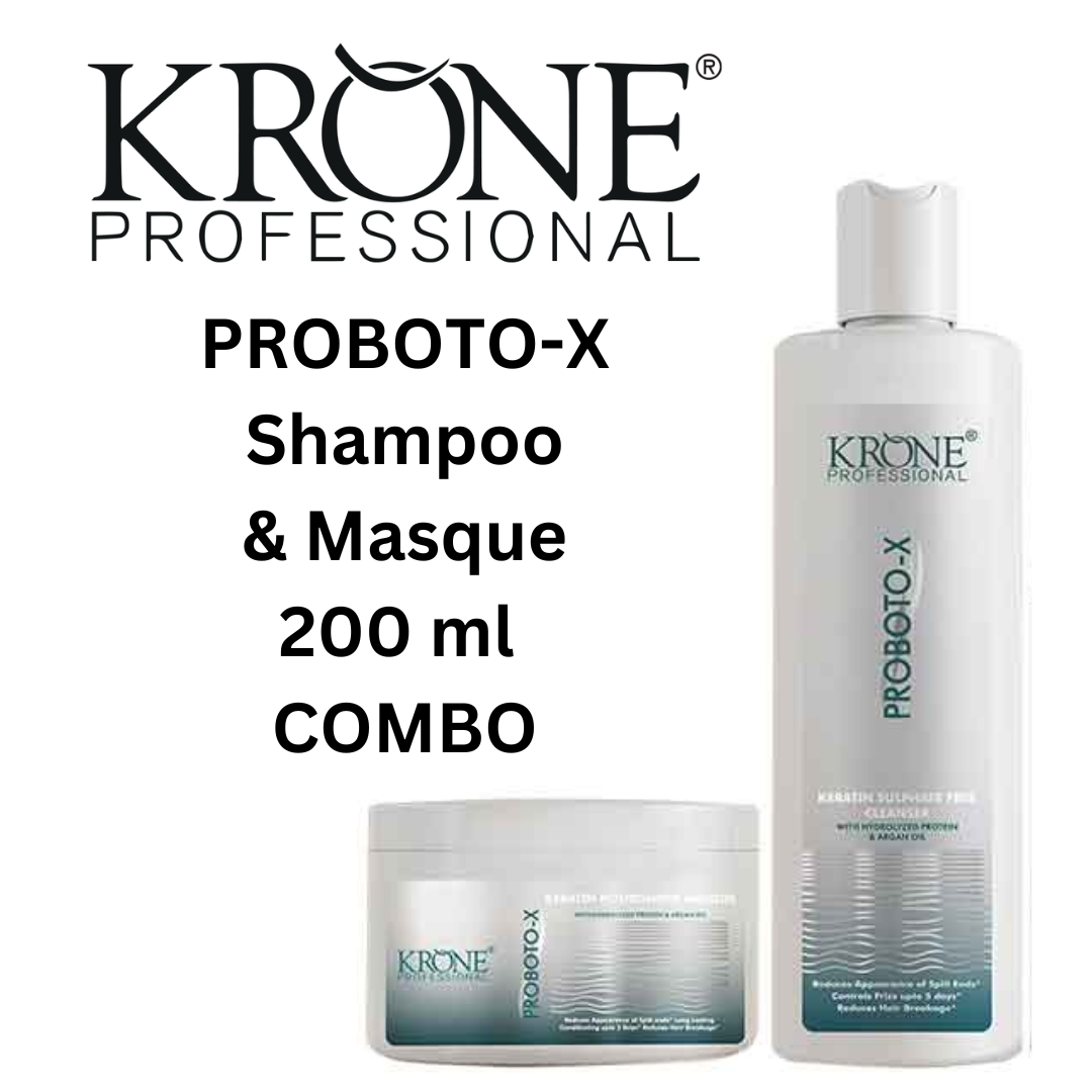 Krone Proboto-X Keratin Sulfate Free Cleanser & Mask