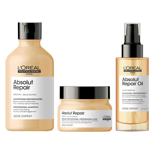 L'Oréal Professionnel Repair Shampoo, Masque, Serum Combo